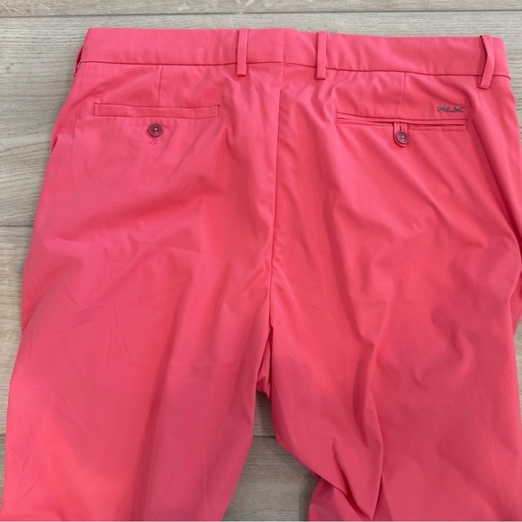Ralph Lauren RLX Tailored Fit Performance Twill Pink Golf Pants Men's 35/32 EUC - Picture 7 of 14